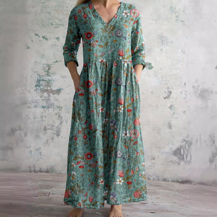 Nigella | Floral V-Neck Summer Dress