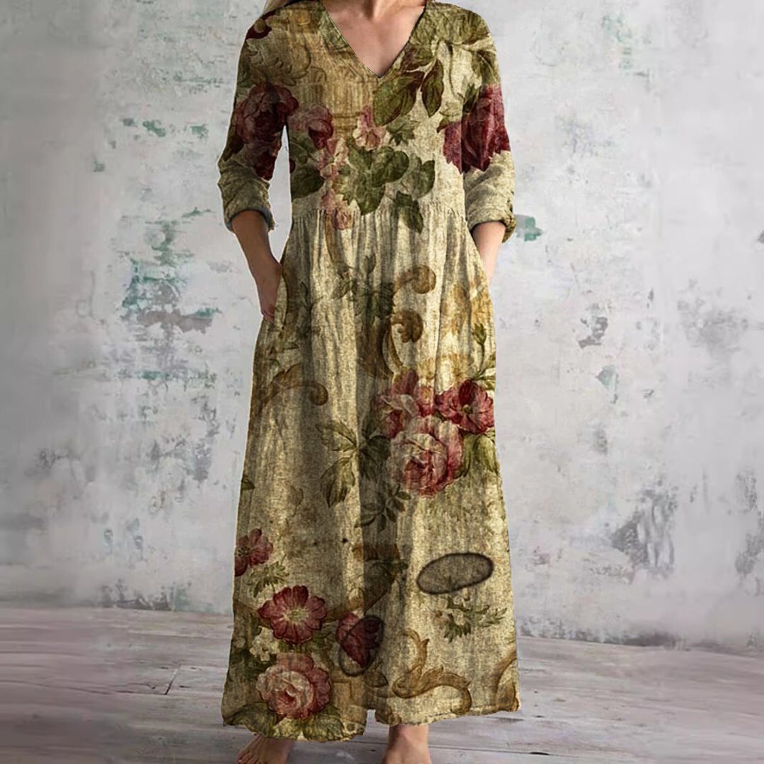 Nigella | Floral V-Neck Summer Dress