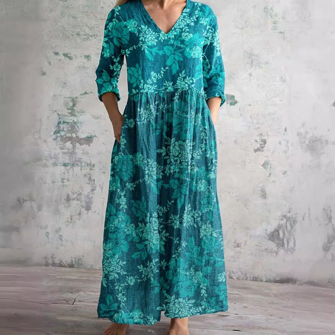 Nigella | Floral V-Neck Summer Dress