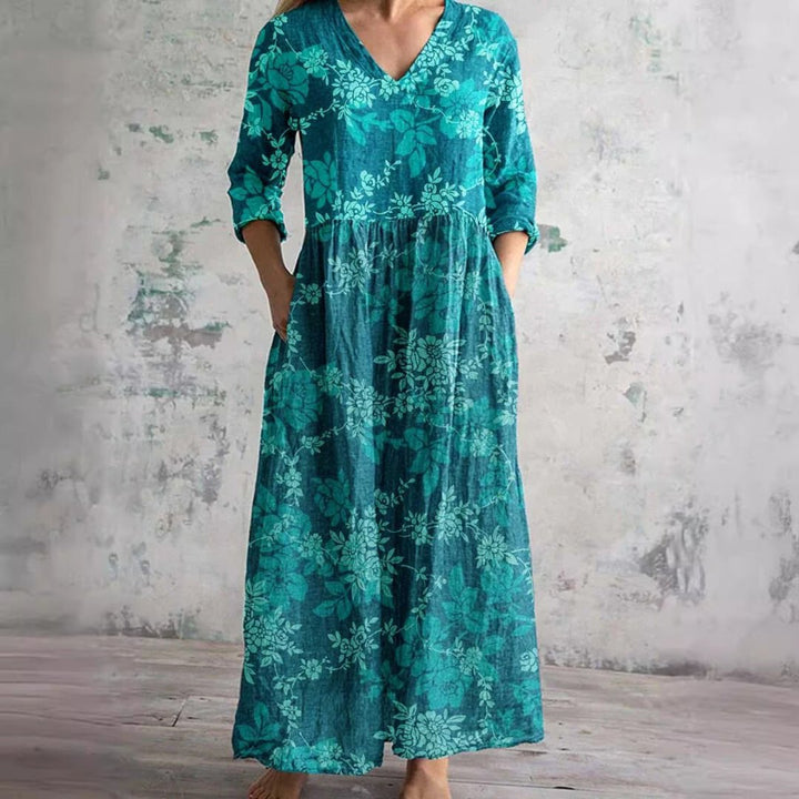 Nigella | Floral V-Neck Summer Dress
