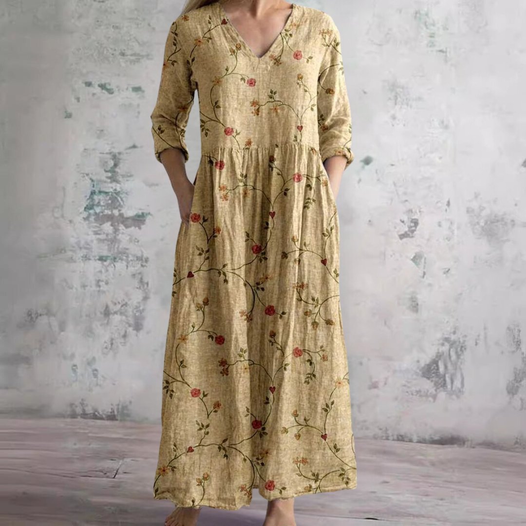 Nigella | Floral V-Neck Summer Dress