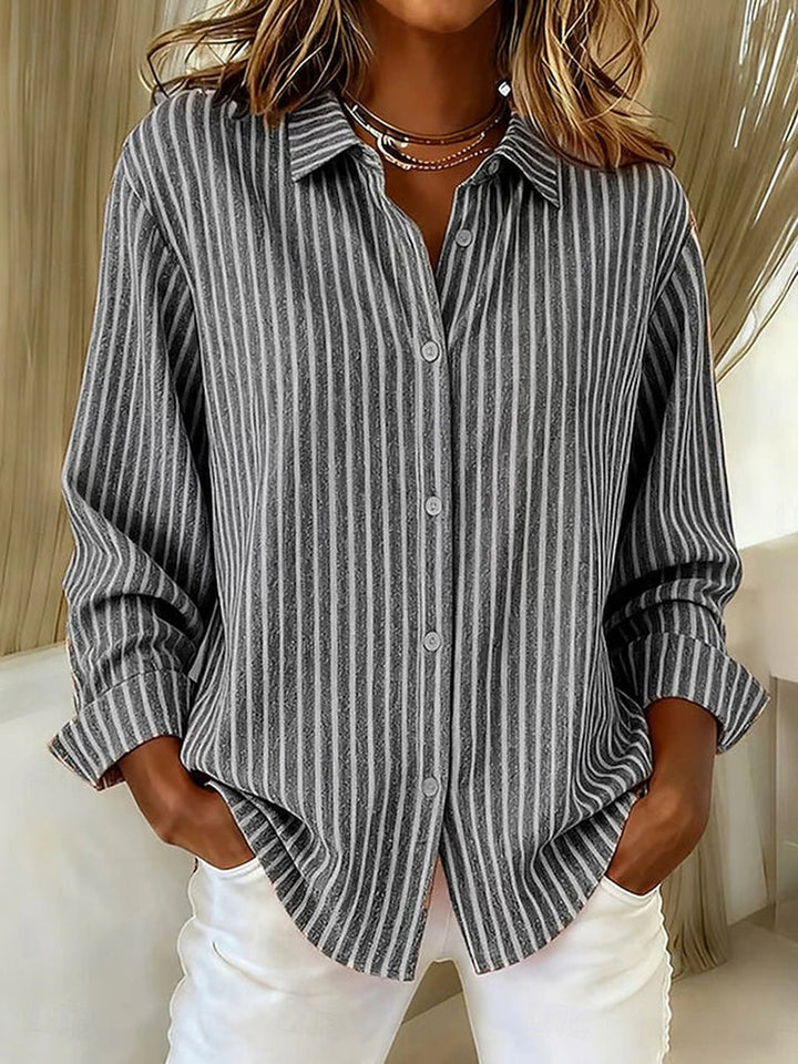 Tulia | Striped Button-Down Shirt