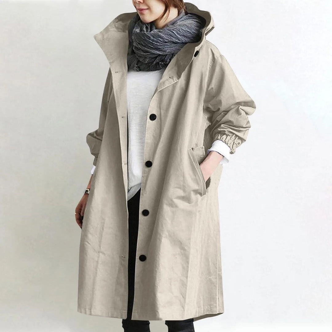 Evette | Hooded Longline Trench Coat