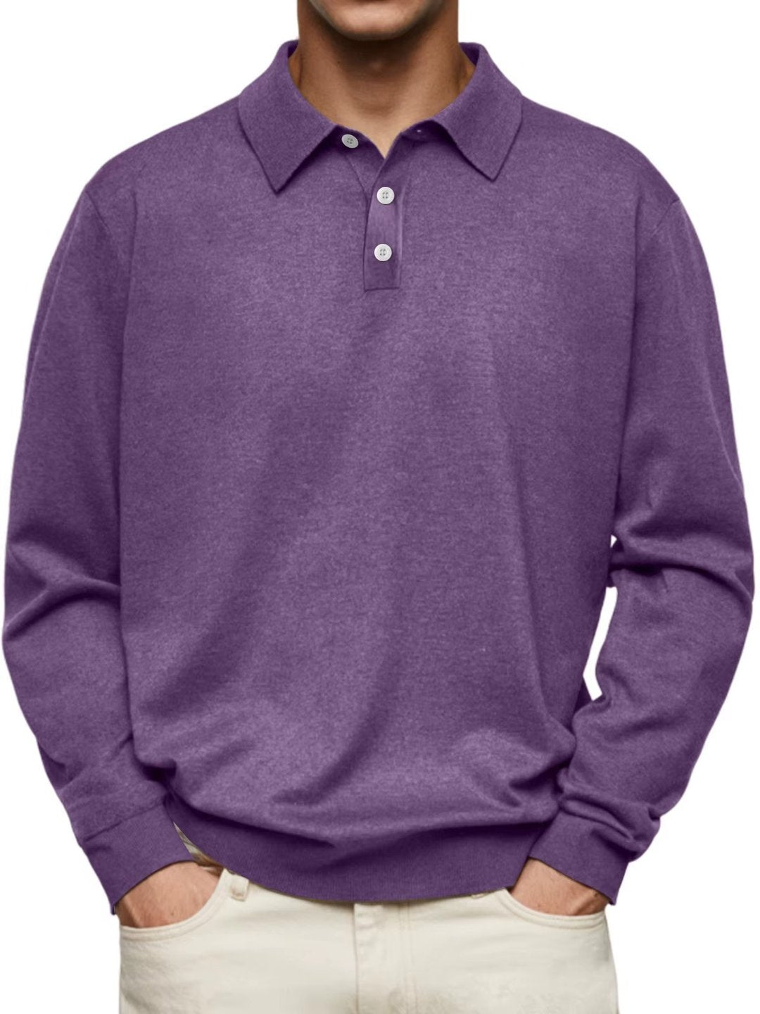 Trevor | Long-Sleeve Polo Shirt