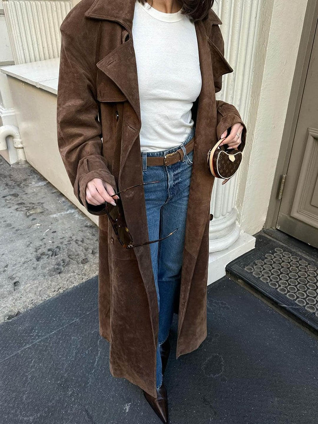 Martha | Suede trench coat