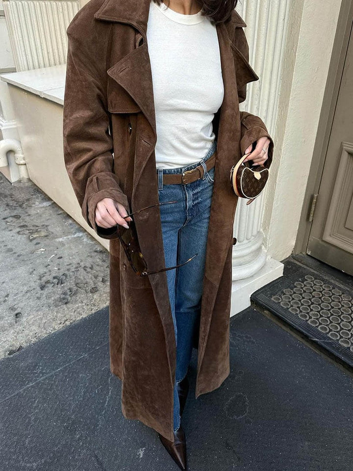 Martha | Suede trench coat