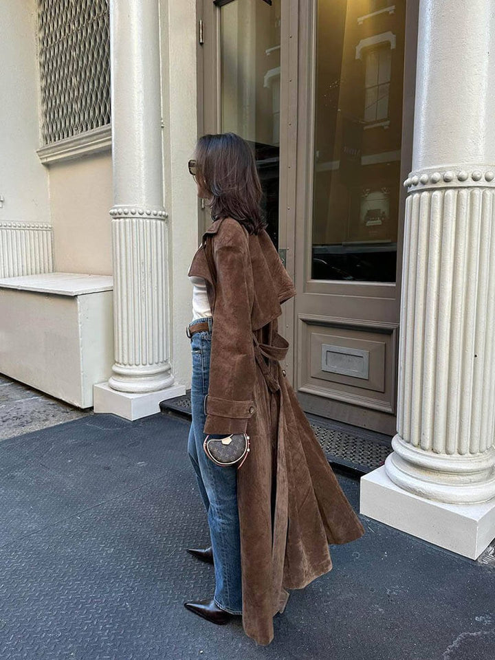 Martha | Suede trench coat