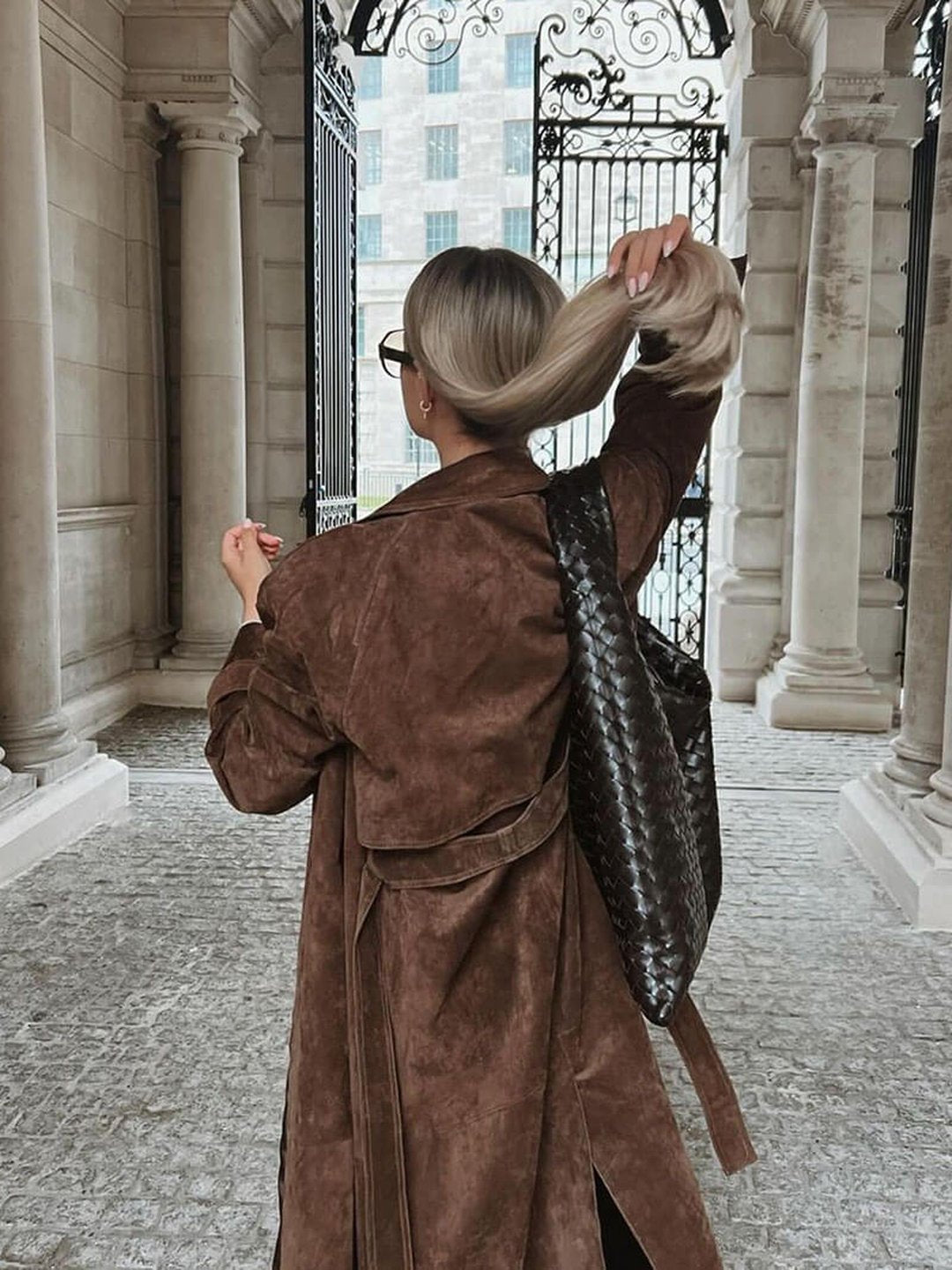 Martha | Suede trench coat