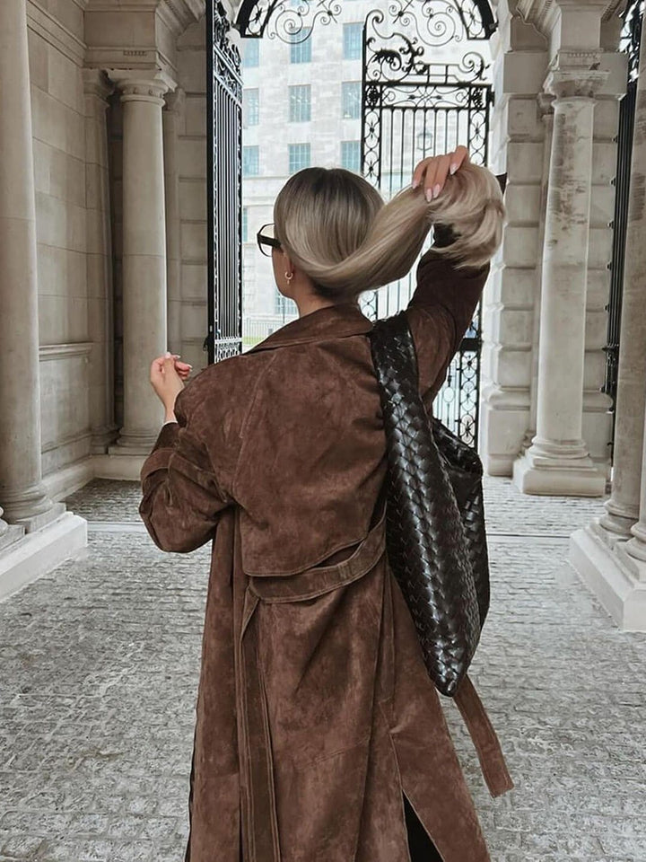 Martha | Suede trench coat