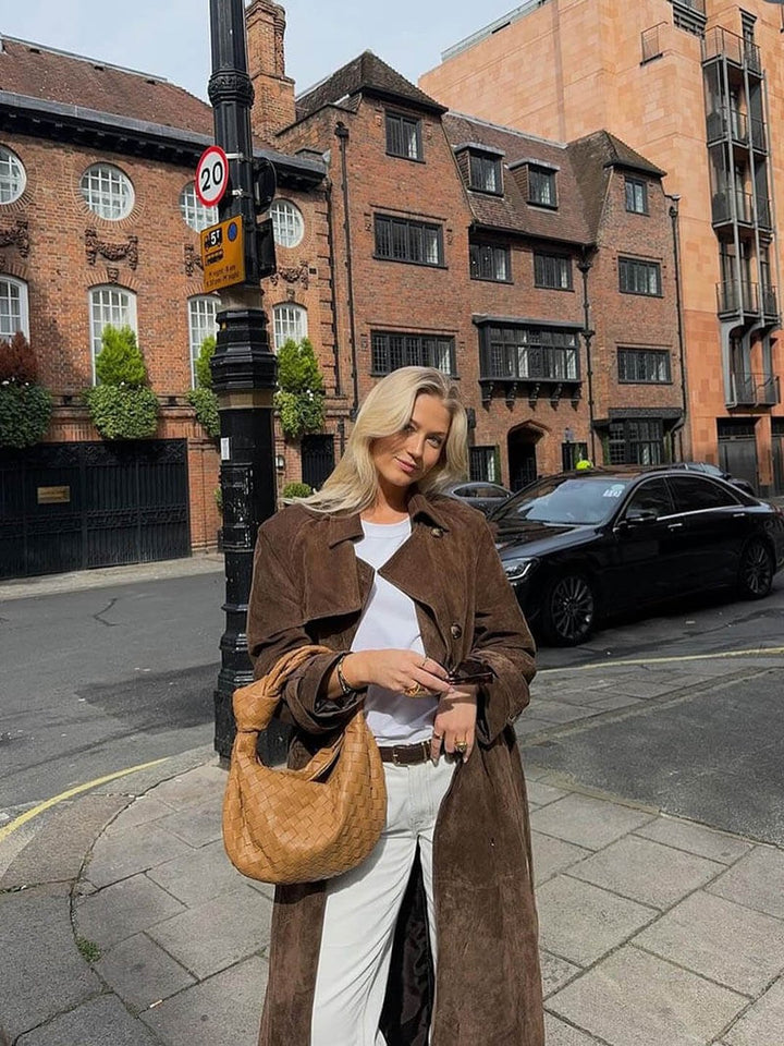 Martha | Suede trench coat