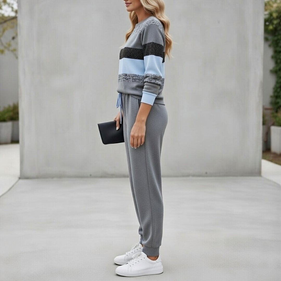 Nakia | Striped Tracksuit Set