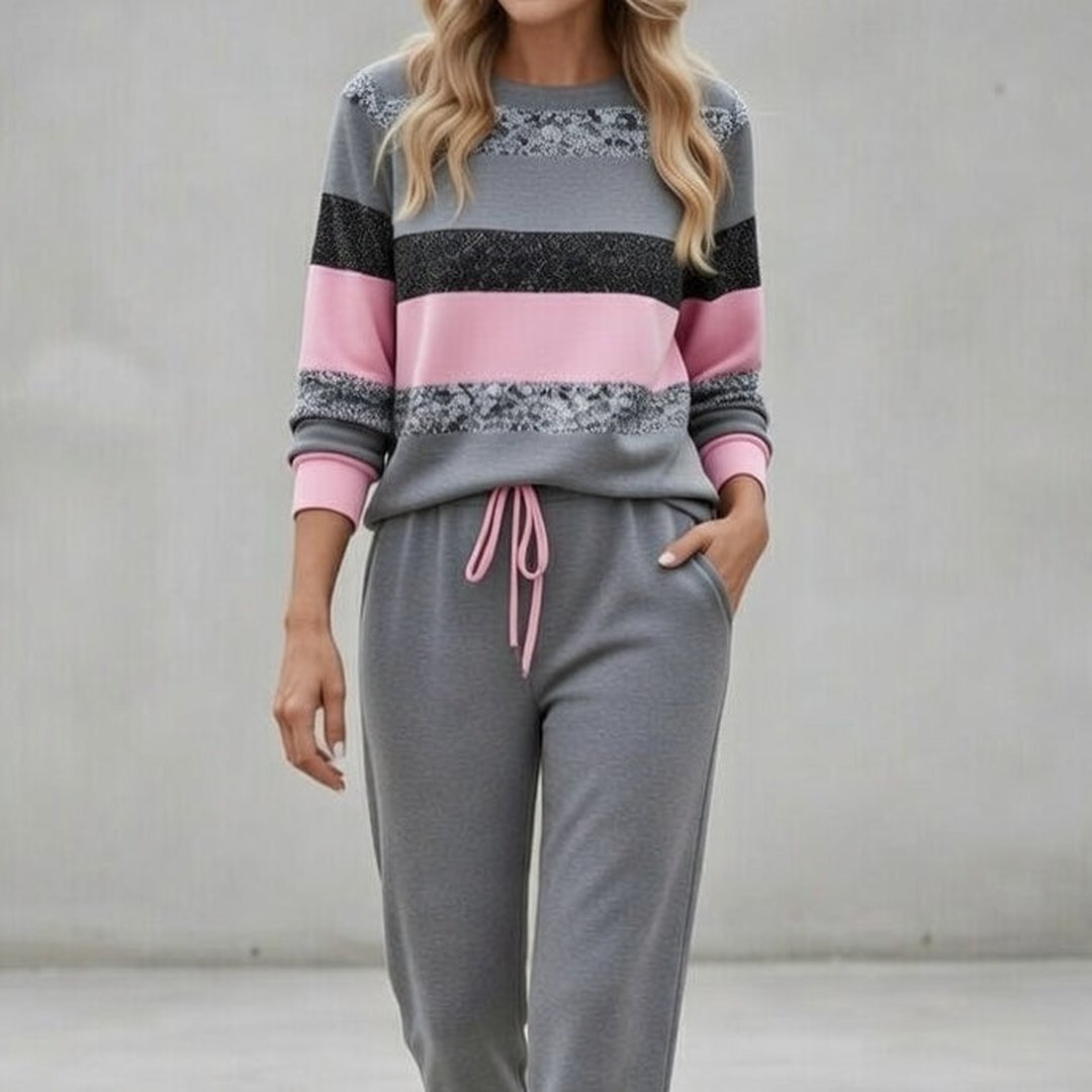 Nakia | Striped Tracksuit Set