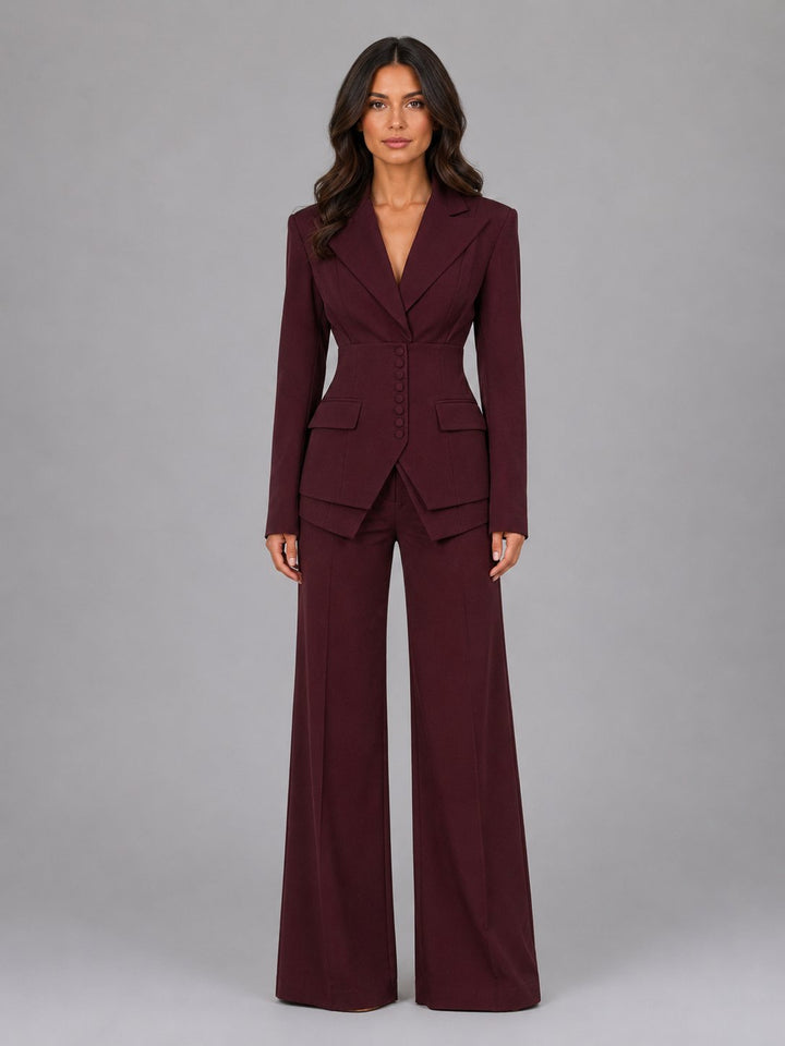 Lula | Three-Piece Palazzo Pant Set