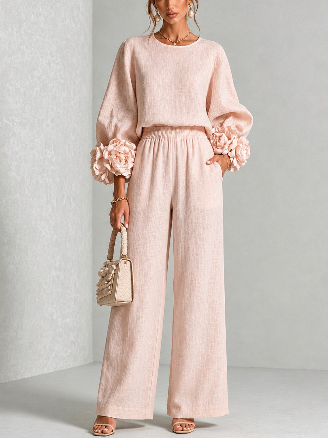 Gale | Floral Cuff Two-Piece Set