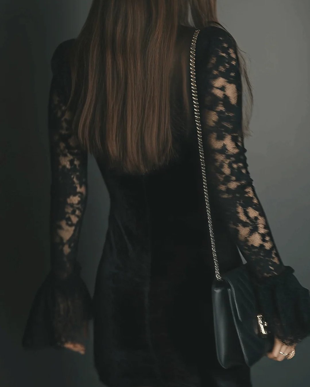 Bridgette | Velvet and Lace Mini Dress