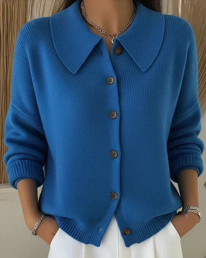 Traci | Button Collar Cardigan