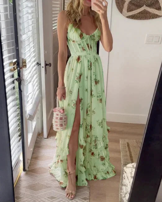 Solenne | Elegant Floral Dress
