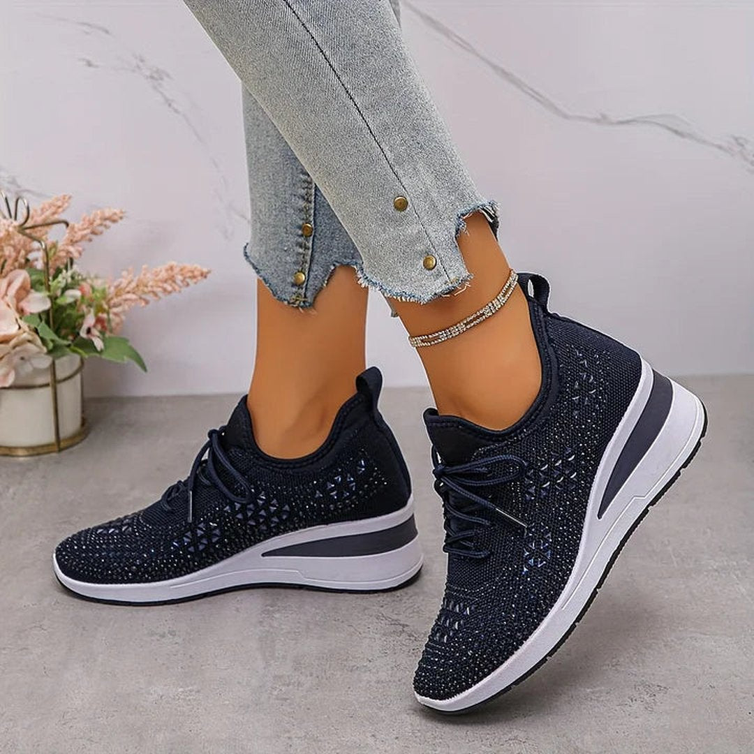 Honora | Orthopedic Sneakers With Sparkling Rhinestones