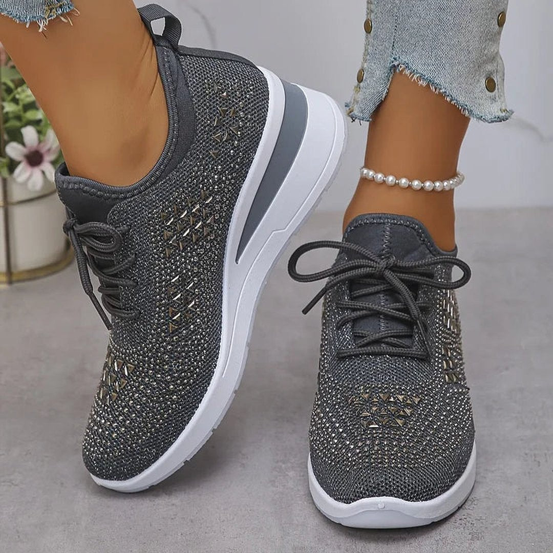 Honora | Orthopedic Sneakers With Sparkling Rhinestones