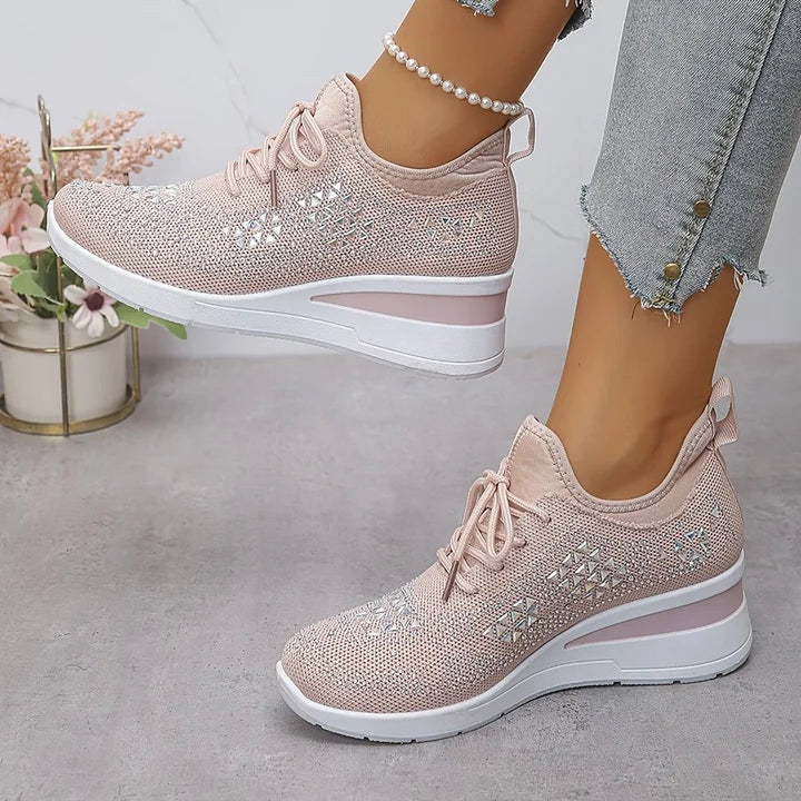 Honora | Orthopedic Sneakers With Sparkling Rhinestones