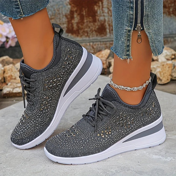 Honora | Orthopedic Sneakers With Sparkling Rhinestones