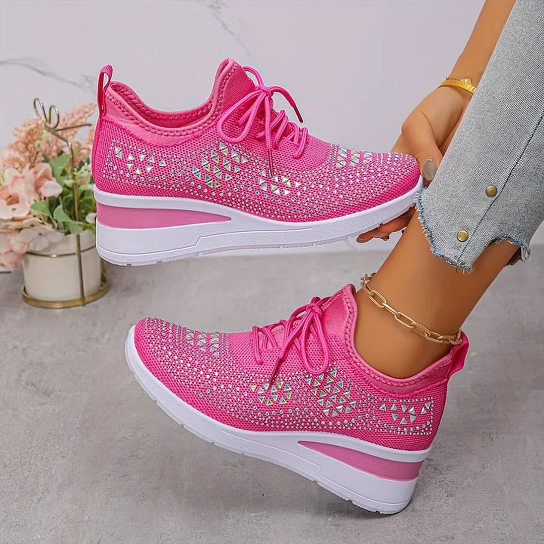 Honora | Orthopedic Sneakers With Sparkling Rhinestones