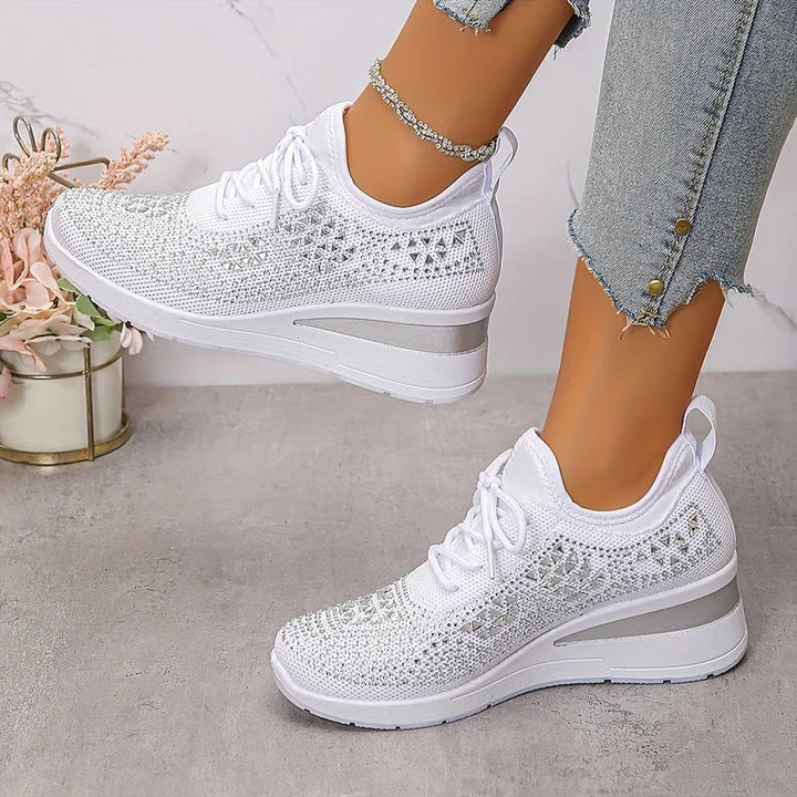 Honora | Orthopedic Sneakers With Sparkling Rhinestones