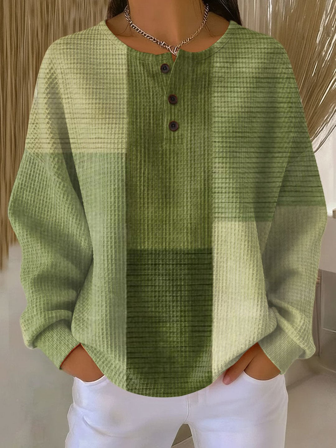 Shante | Warm Waffle Knit Pullover