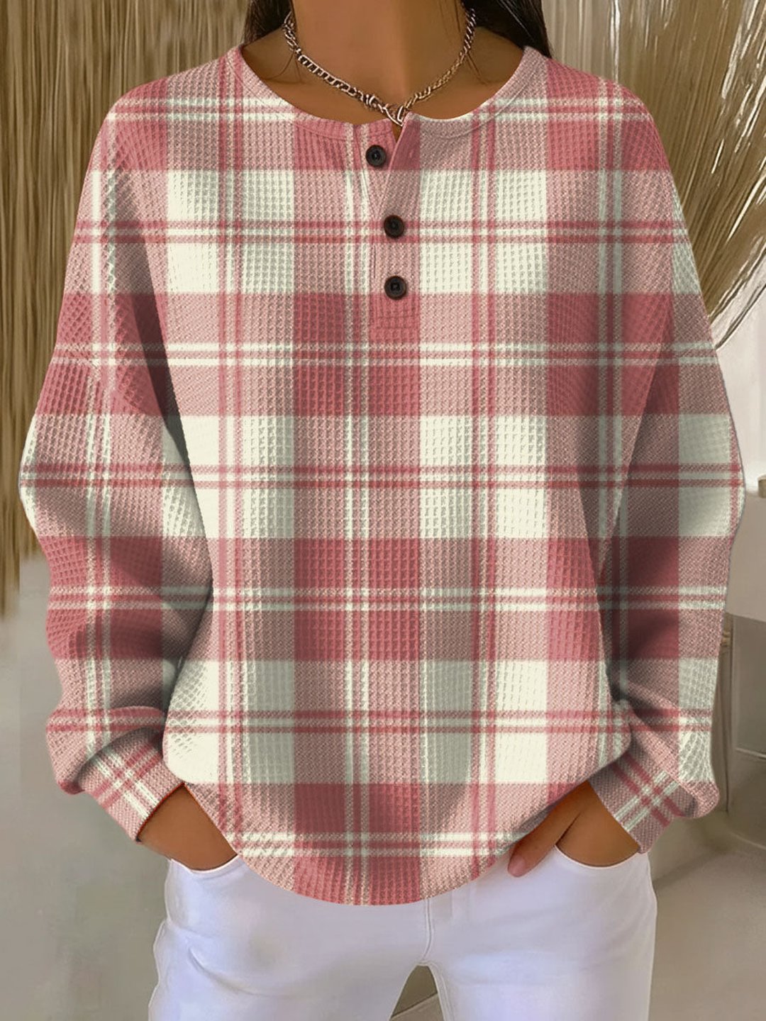 Shante | Warm Waffle Knit Pullover
