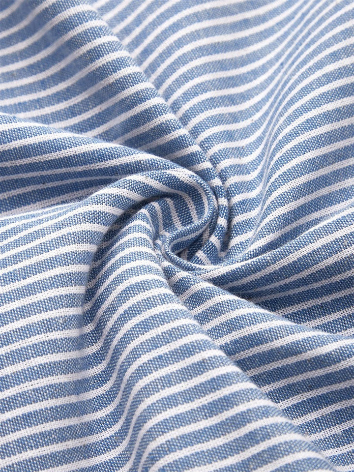 Lenna | Striped Cotton Midi Dress