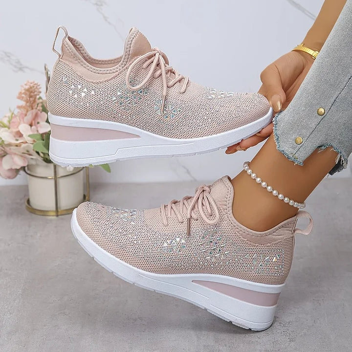 Honora | Orthopedic Sneakers With Sparkling Rhinestones