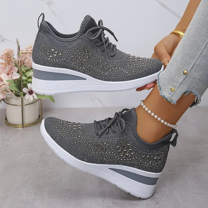 Honora | Orthopedic Sneakers With Sparkling Rhinestones
