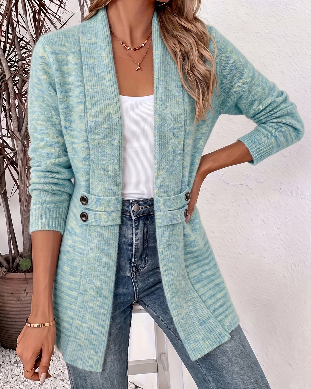 Ivanka | Elegant Women's Cardigan With Belt