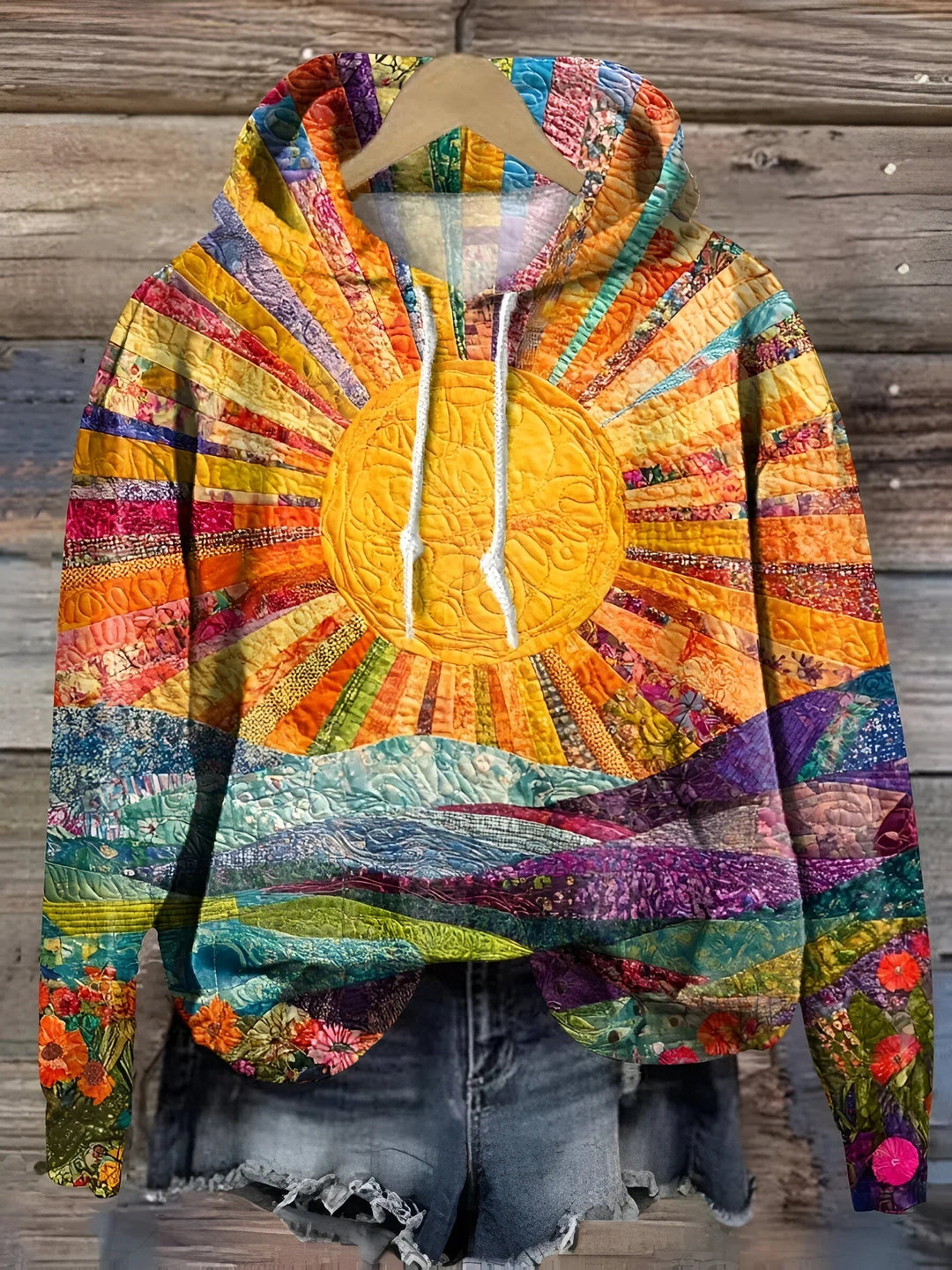 Beatrice | Colorful Sunrise Hoodie